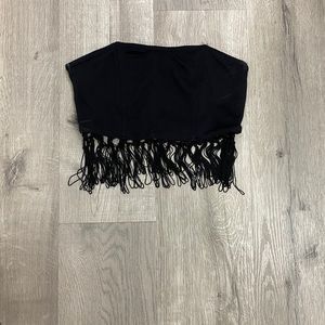 Fringe forever 21 crop top